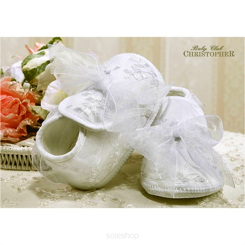Christopher - Detské topánky - capáčky biele č.20 - 13cm