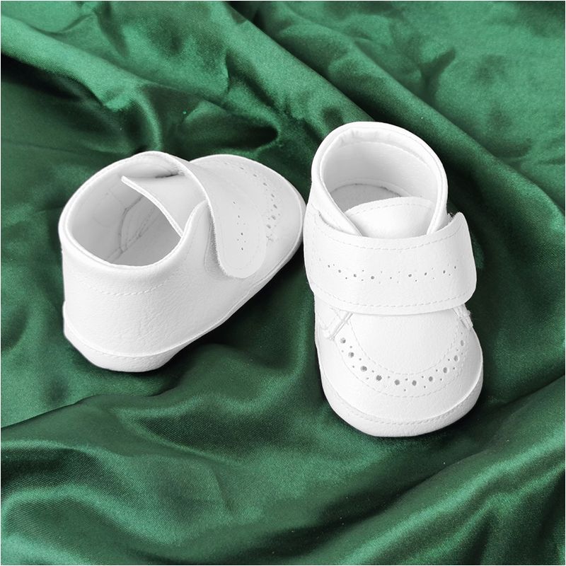 Christopher - Detské topánky - capáčky biele č.20 - 13 cm