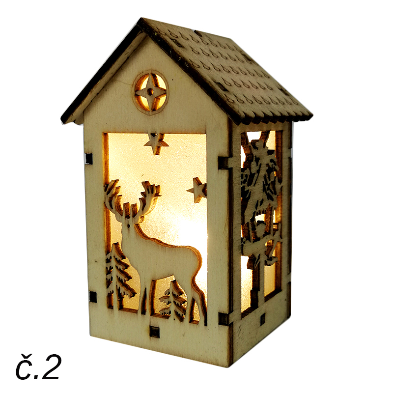 Drevený domček s ježkom