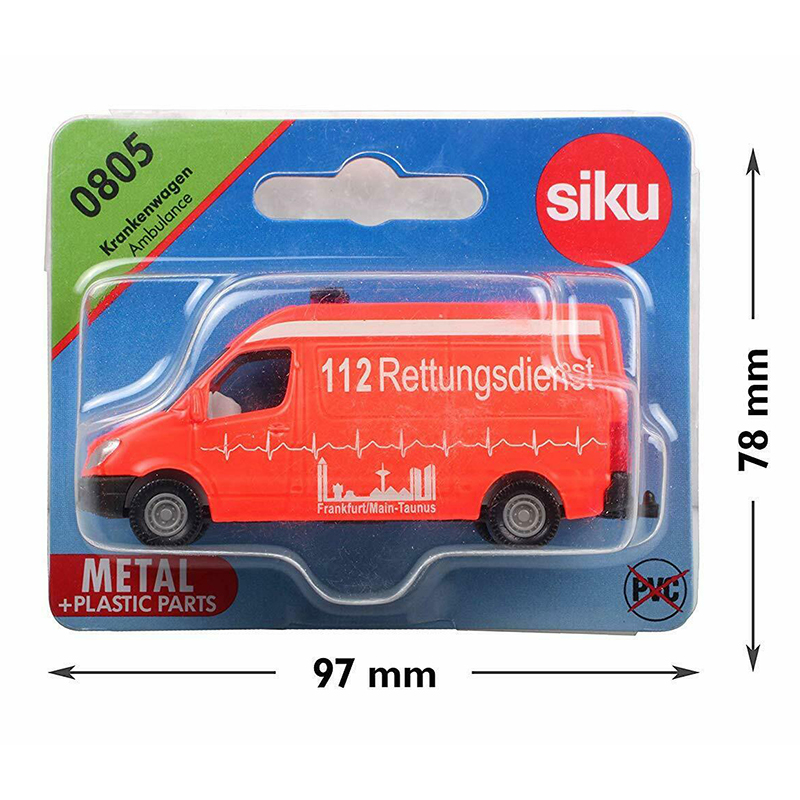 Siku Model ambulancia Frankfurt Mercedes-Benz 0805 1:55