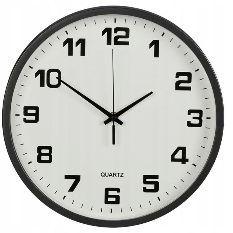 Nástenné hodiny s tichým chodom 25cm strieborné