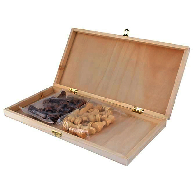 Drevené šachy 23x23cm + backgammon