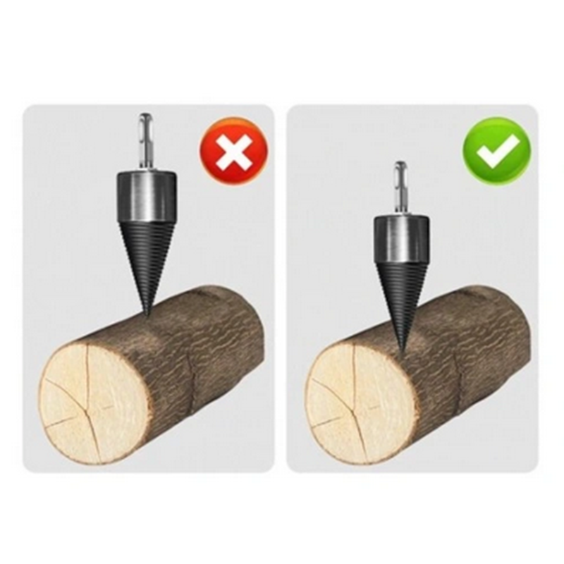 Kužeľový tŕň na štiepanie dreva 45mm s adaptérom