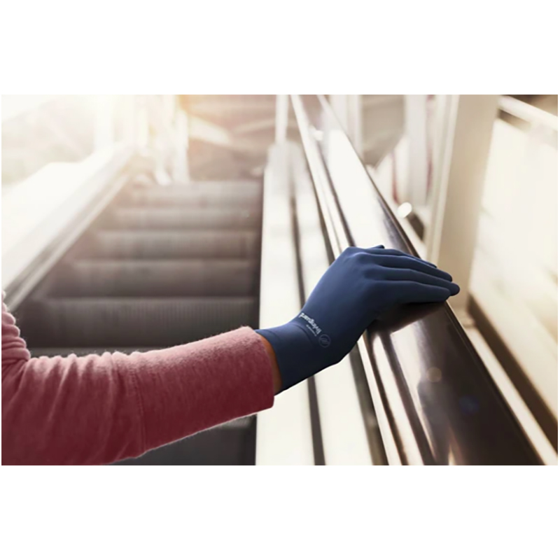 LIVINGUARD Street Gloves - Rukavice s dotykovou funkciou obrazovky - pánske svetlomodré "XL"