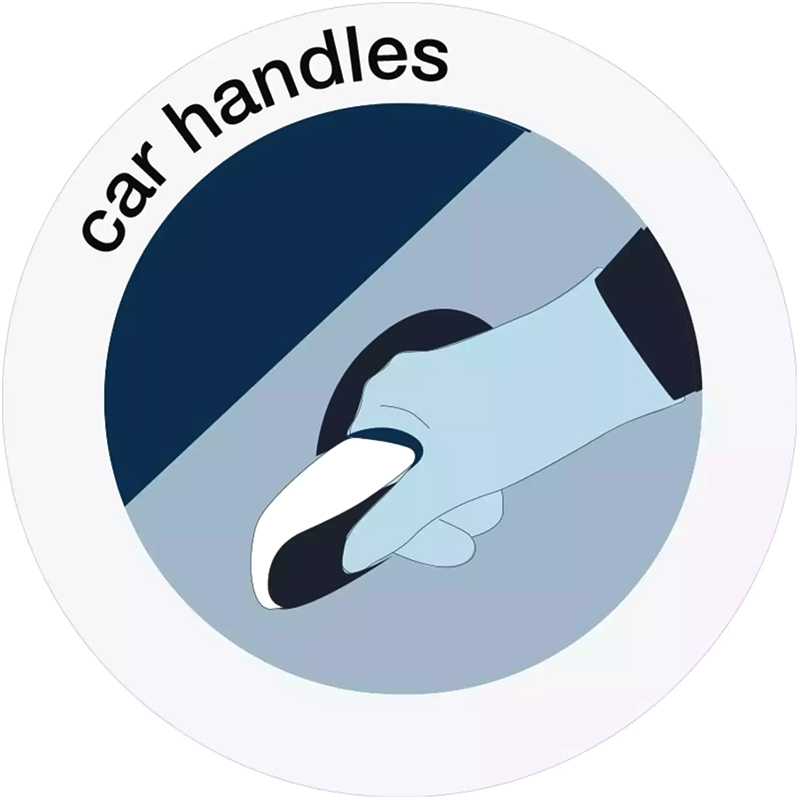 LIVINGUARD Street Gloves - Rukavice s dotykovou funkciou obrazovky - dámske biele "L"