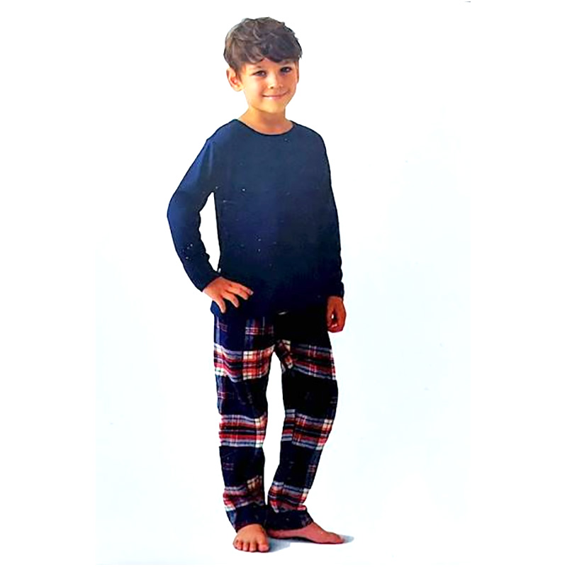 CLEVÉ - Pyžamo zimné chlapčenské modré 110/116 