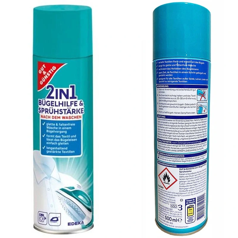 Sprej na žehlenie 2v1 – škrob a pomocník na jednoduché vyhladenie bielizne ()