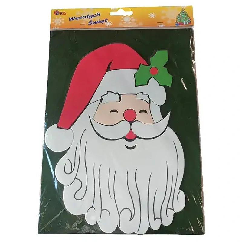 Vianočné nálepky 40 x 30 cm - Mikuláš