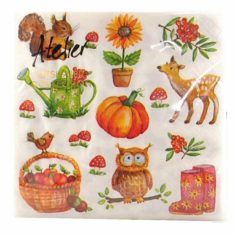 Servítky Atelier 33x33cm 20ks Jeseň