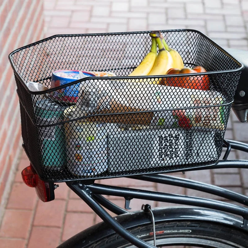 Zadný kovový košík na bicykel na nosič 20 l