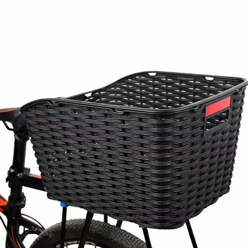 Zadný plastový košík na bicykel s odrazkou