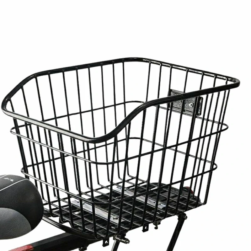 Zadný kovový košík na bicykel s odrazkou