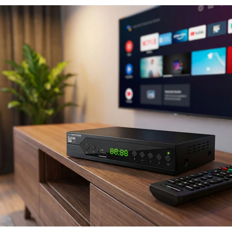 Digitálny prijímač DVB-T2 Esperanza EV107R