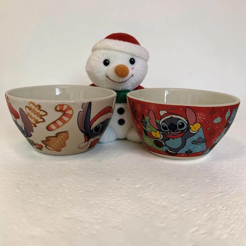 Porcelánová miska Disney Stitch s vianočným motívom 630 ml