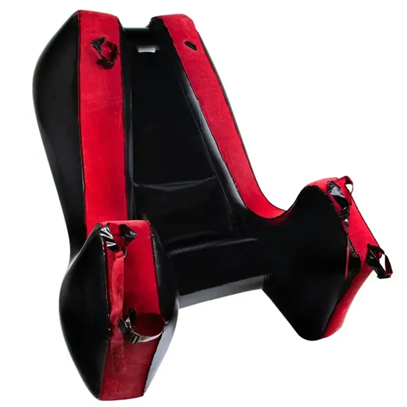 Nafukovacia BDSM sofa pre páry s 6 fixačnými popruhmi
