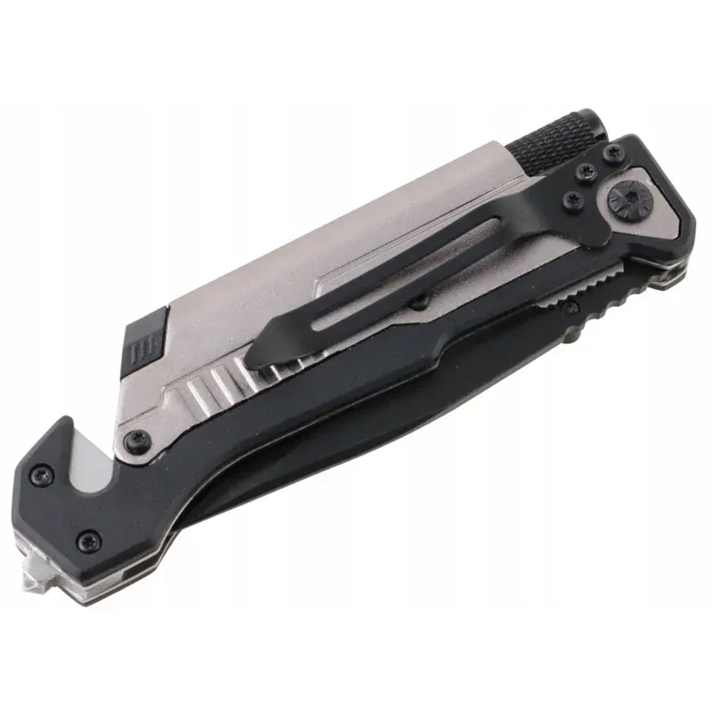 Záchranársky vreckový nôž 3v1 Kandar Flashlight Fire starter N53