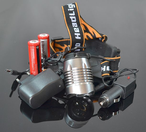 Baterka čelová Cree T6 LED