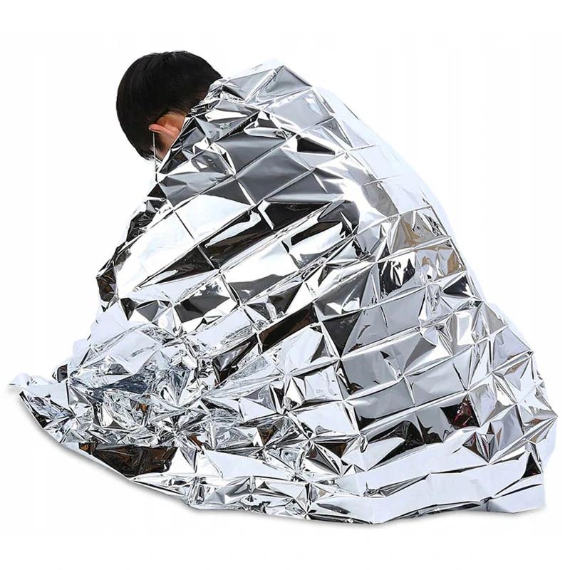 Termoizolačná záchranná fólia – izotermický prikrývací plášť 140 × 210 cm