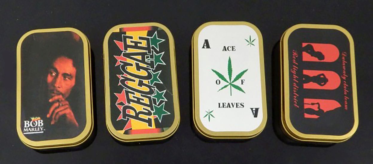 Plechové púzdro na drobnosti Dekor 95x67mm