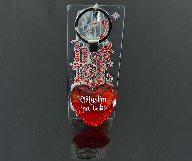 Prívesok Diamond Heart Myslím na teba