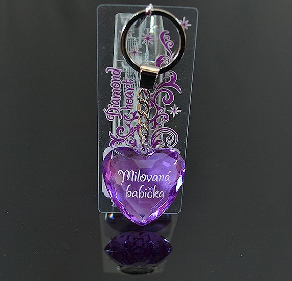 Prívesok Diamond Heart Milovaná babička