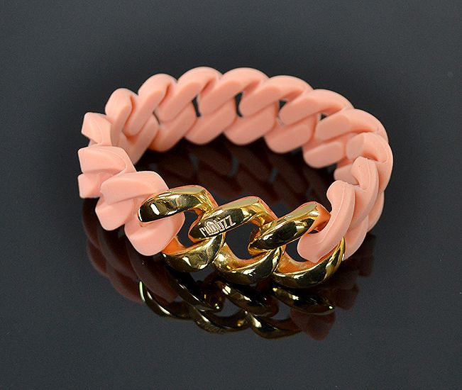 Náramok RUBBZZ NUDE & GOLD