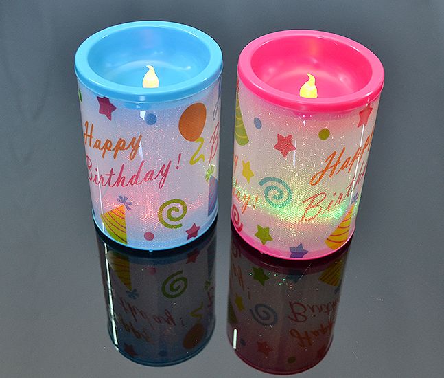 Sviečka Happy birthday LED