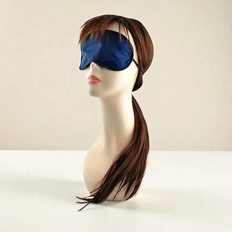 Čierna alebo modrá maska na oči na spanie