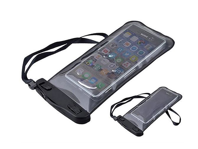 Vodotesný obal na telefón čierny