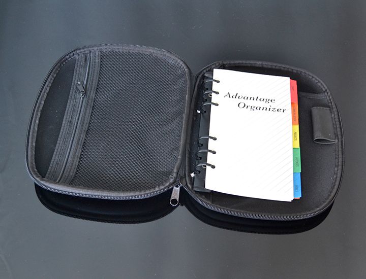 Organizér a plánovač v koženom obale