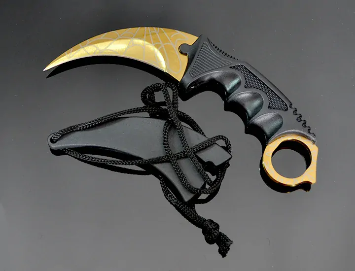 Nôž KARAMBIT CS:GO Spider Gold 19/9cm
