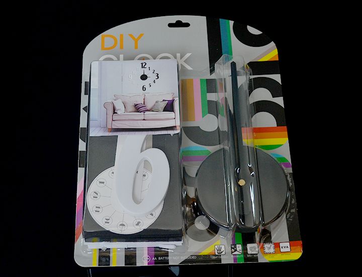 Nalepovacie 3D hodiny na stenu II.