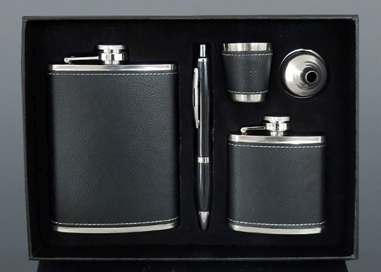 Darčeková sada ploskačiek s perom a pohárikom