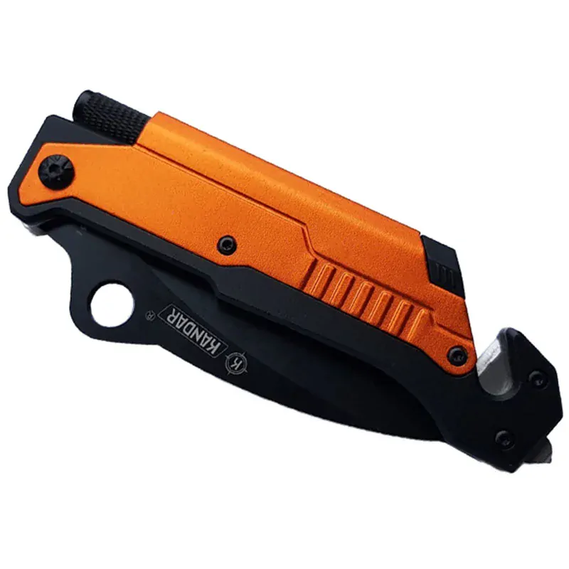 Nôž záchranársky KANDAR 3 v 1 Orange 22/9cm