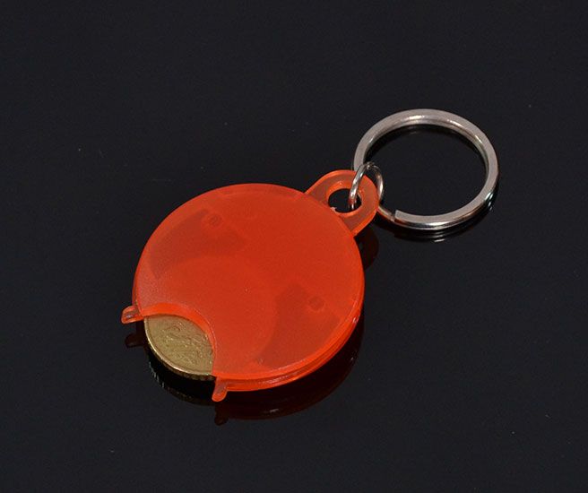 Plastová kľúčenka na žetón do vozíka