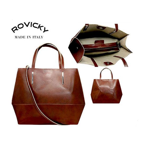 Kabelka kožená Rovicky TWR-45 Brown