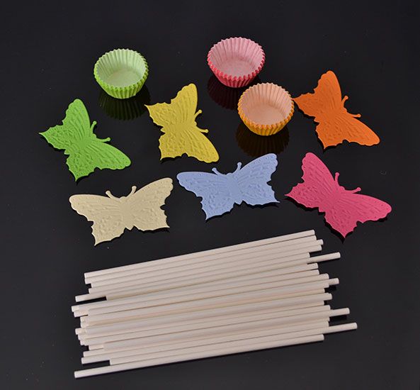 Sada miniformičiek na pečenie Papstar Butterfly