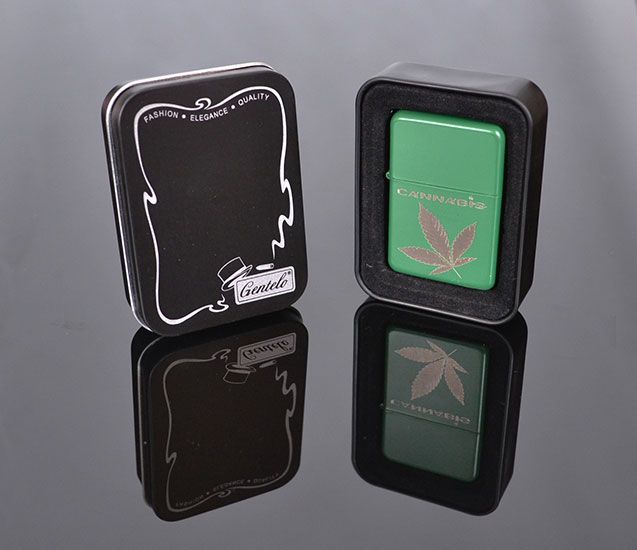 Zapaľovač benzínový Gentelo Cannabis