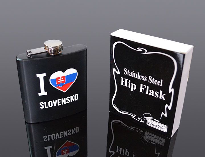 Ploskačka nerez I LOVE SLOVENSKO 180ml