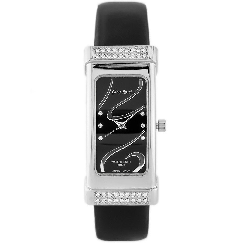 Náramkové hodinky GINO ROSSI - 7459A black/silver