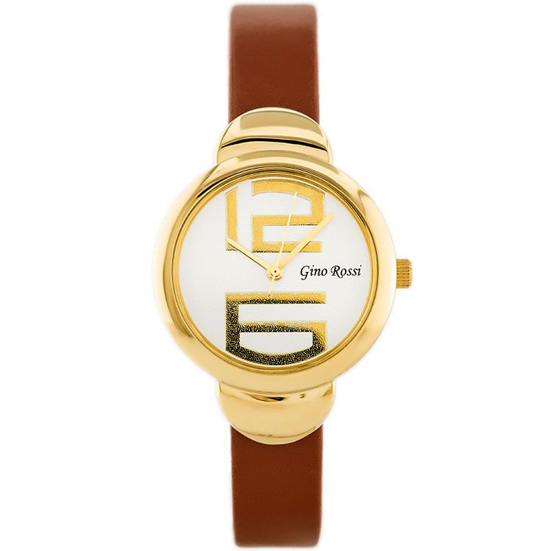 Náramkové hodinky GINO ROSSI - 8311A brown/gold