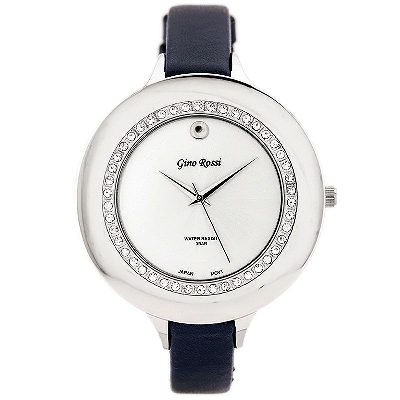 Náramkové hodinky GINO ROSSI - 312A silver/navy