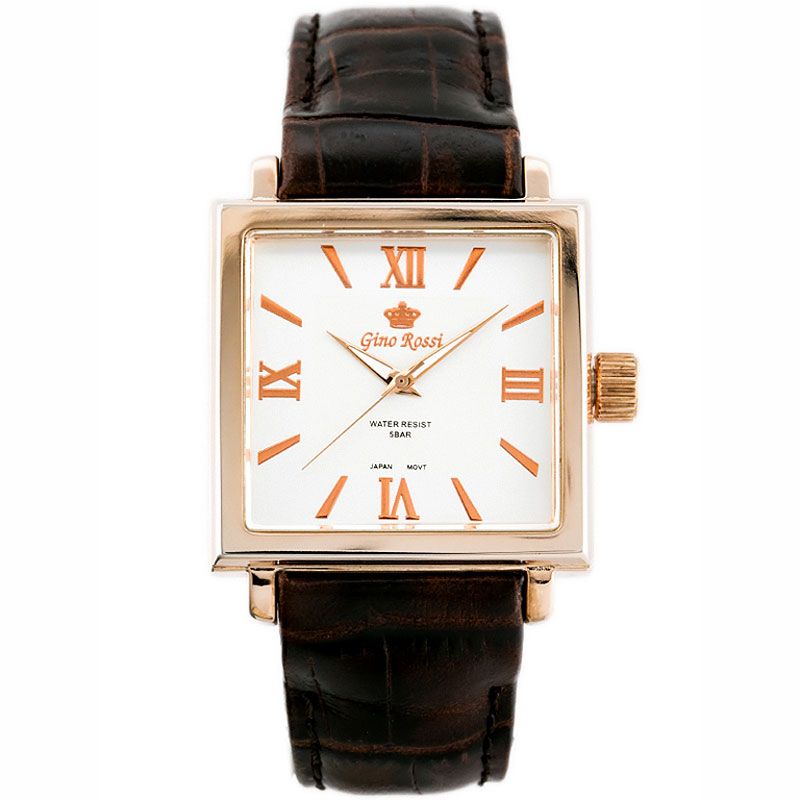 Náramkové hodinky GINO ROSSI 6664A silver/rose/gold/brown