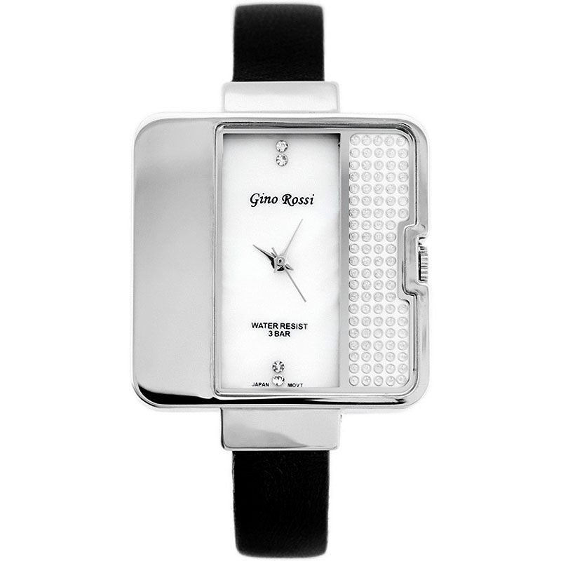 Náramkové hodinky GINO ROSSI - 6632 paerl/silver/black