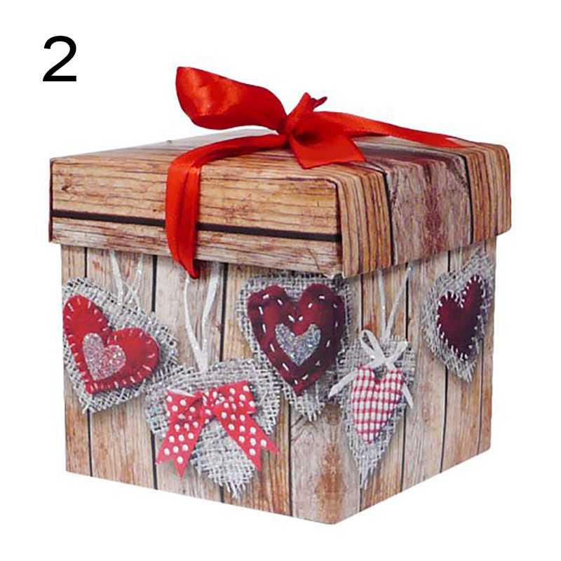 Krabička darčeková Srdcia 11cm