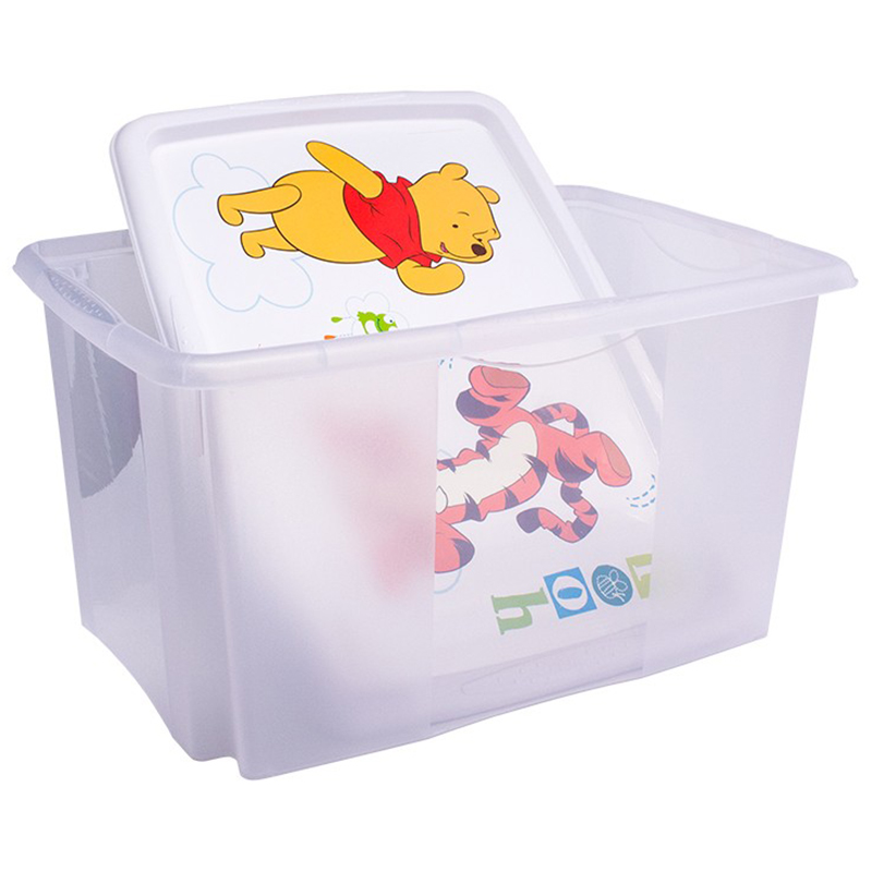 Keeeper Plastový box na hračky Medvedík Pú veľký 45l