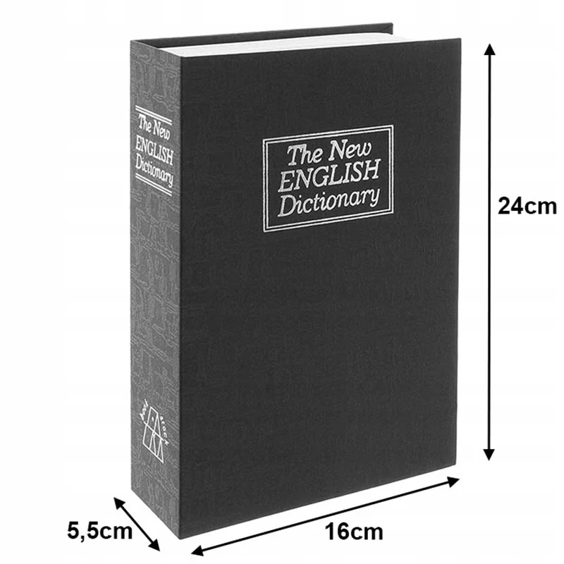 Sejf v knihe Anglický slovník 24cm
