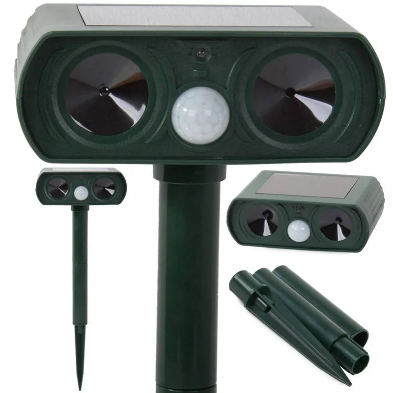 Solárny ultrazvukový plašič zvierat