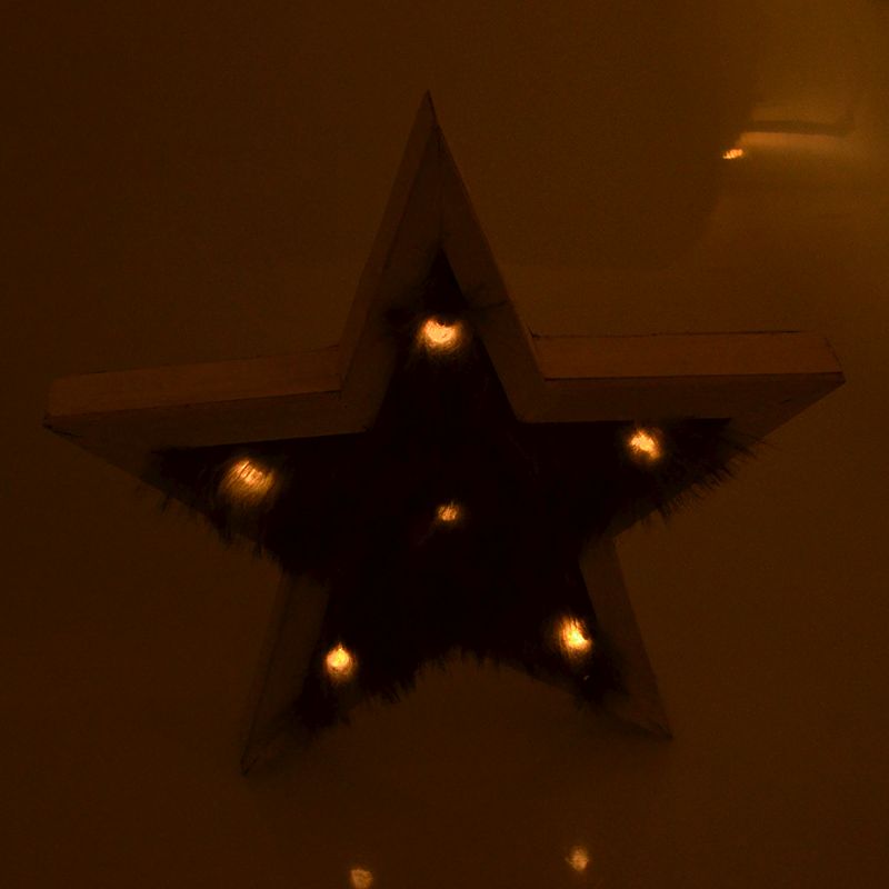 Vianočná drevená LED dekorácia