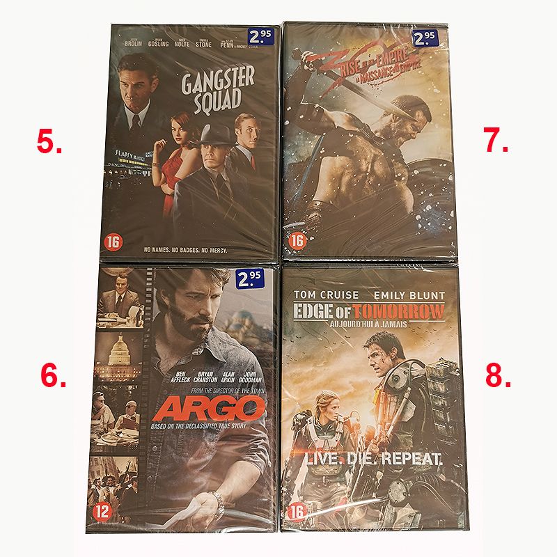 Filmy na DVD disku EN